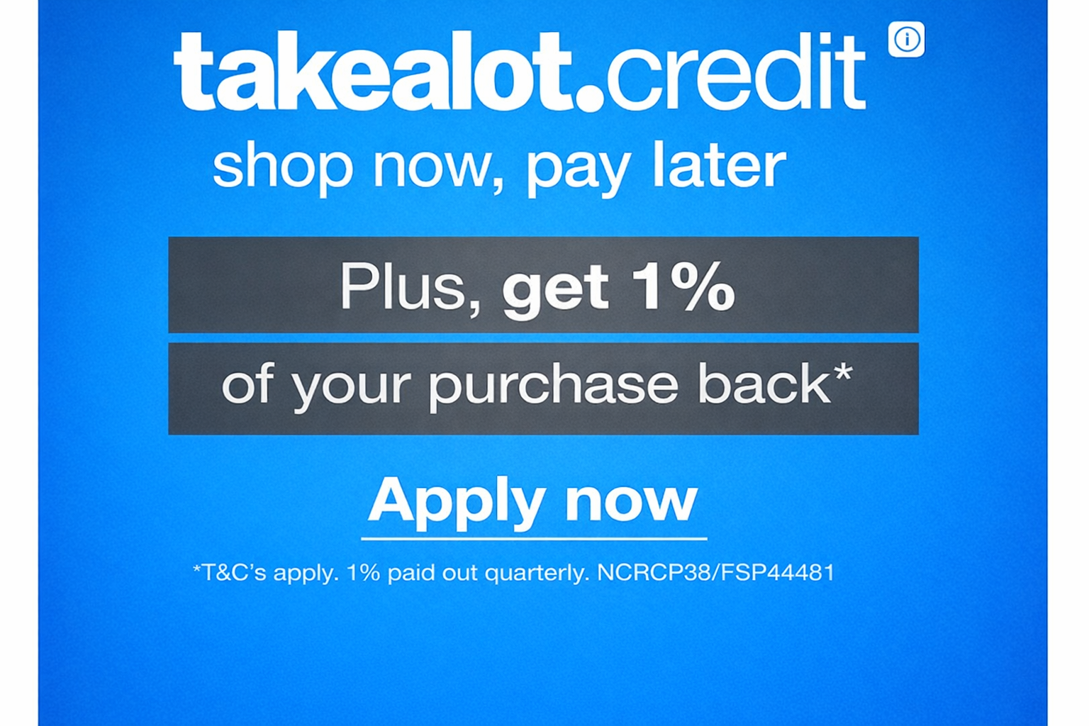 takealot.credit shop now pay later